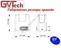 GVTech DKC800AC-2- комплект привода для откатных ворот вес до 800 кг проем до 12 м, магнитные концевики