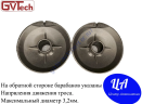 Комплект барабанов секционных ворот GVTech-9in с 2-мя фиксаторами на вал 25.4 H-2743 mm W-240кг диаметр троса  до 3,2 мм