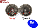 Комплект барабанов секционных ворот GVTech-9in с 2-мя фиксаторами на вал 25.4 H-2743 mm W-240кг диаметр троса  до 3,2 мм